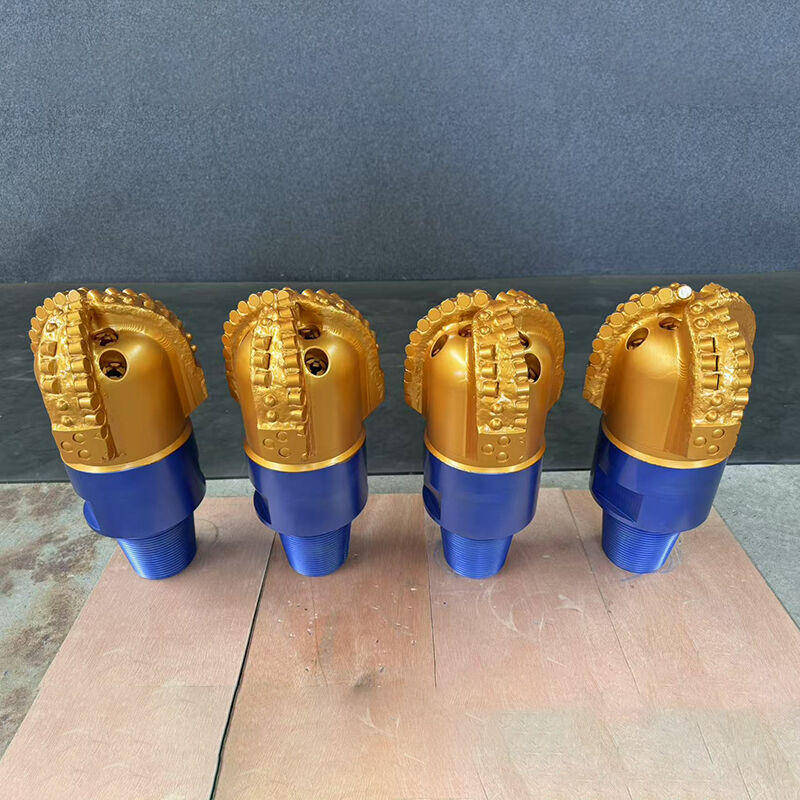 Perforazione di pozzi d'acqua Strumenti di taglio di roccia 3 lame 8 1/2 pollici ((215.9 mm) Bits di trivellazione matrice Corpo Diamante Pdc Bit