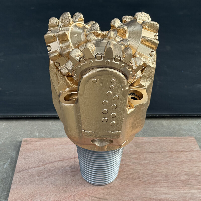 Punta per trapano tricono a denti d'acciaio da 6 3/4 pollici con cuscinetto a ralla per foratura veloce